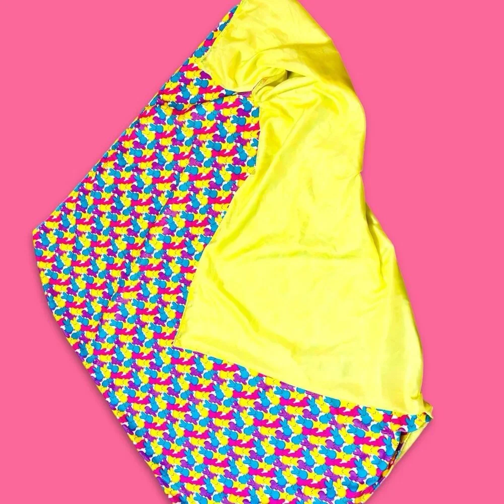 Peeps Easter Bunny Colorful Throw Blanket 58x48